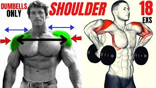 18 BEST SHOULDERS WITH DUMBELLS ONLY  Les meilleurs exercises musculation épaules avec haltères [upl. by Sadnalor]