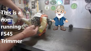 Repairing a Non Running Stihl FS45 Trimmer [upl. by Hephzibah895]