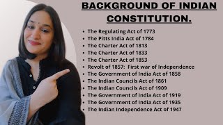 HISTORICAL BACKGROUND OF INDIAN CONSTITUTION  INDIAN POLITY BY M LAXMIKANTH [upl. by Sucam]