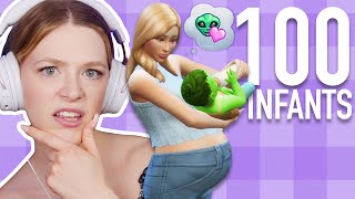 Can You Have Alien Babies By WooHoo In The Sims 4  100 BABY CHALLENGE SPEEDRUN  Part 24 [upl. by Gnouv]