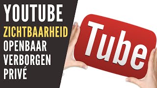 YOUTUBE ZICHTBAARHEID INSTELLINGEN  Openbaar verborgen en privé uitgelegd tutorial [upl. by Leanard]