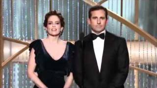 Golden Globe  Tina Fey and Steve Carell [upl. by Refinnaj]