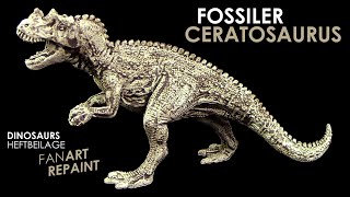 Schleich ® Fossiler Ceratosaurus  FanArt Repaint 2024 [upl. by Neeham]