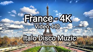 Prancūzija 4K  Italų disko muzika France 4K  Italo disco music Super Mix [upl. by Barri481]