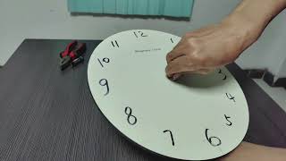 How to DIY install quotiquot shaft clock movement with rectangle hole minuted hand [upl. by Asssilem]