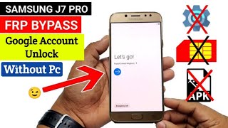 Samsung J7 Pro Frp Bypass  Google Account Unlock Without Pc 💯  Latest Trick 2023 [upl. by Kironde622]