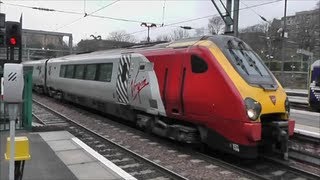 Trains at Edinburgh Waverley  110413 [upl. by Annaillil]