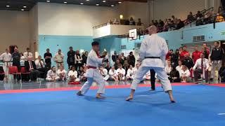 Men’s Kumite Final at JKA Karate National Championships 2019 [upl. by Aihsetal332]