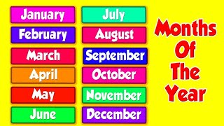 Months of the Year Song  Song for Kids  The Singing Walrus [upl. by Justin896]