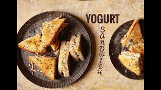 HEALTHY VEGETARIAN SANDWICH  Yogurt Sandwich  15 minute meal  Healthy Indian  Food with Chetna [upl. by Leif]