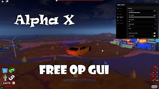 FREE Alpha X JailBreak Showcase OP Scripts Vehicle Mods Gun Mods amp More [upl. by Eibbil]