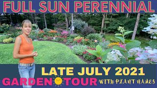 Perennial Summer Garden Tour With Plant Names  Best Plants For Peak Bloom  Tip For Managing Deer [upl. by Mollee]