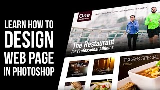 Web design tutorial How to design Website in Photoshop [upl. by Strephon]