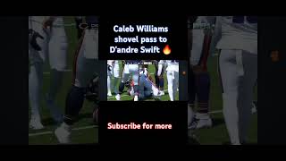 Caleb Williams shovel pass for 28 yards 🔥🎯 youtubeshorts nfl [upl. by Ahsiuqet]