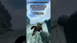 Skyrim horses are even better climbers than I thought skyrim skyrimae shorts [upl. by Oettam]