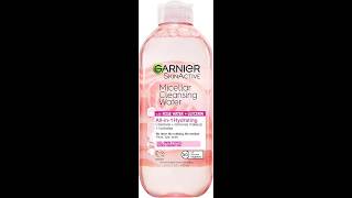 Garnier Micellar with RoseWater amp GlycerinHydrating Cleanser amp Makeup Remover garniermicellarwater [upl. by Phelps]