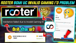 Rooter App Se Uc Kaise Le  Rooter App Se Uc Kaise Kamaye  Rooter App Uc Invalid Gaming ID Problem [upl. by Ifill601]