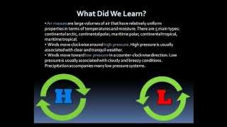 Weather Basics Pressure and Fronts [upl. by Ybbob]