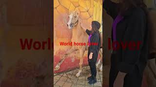 cute girl with noughty 🐴horse horsegirl horseriding horseride horselover horseracing [upl. by Felicio190]