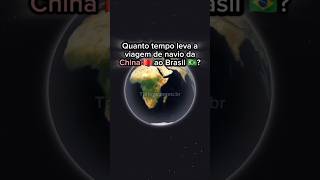 Quanto tempo leva a viagem de Navio da China até o Brasil [upl. by Alikee]