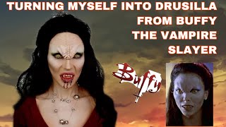 DRUSILLA BUFFY THE VAMPIRE SLAYER MAKEUP TUTORIAL [upl. by Hedwiga604]