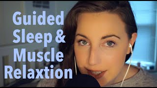 ASMR Close Whisper Guided Sleep  Muscle Relaxation with countdown [upl. by Ahselef]