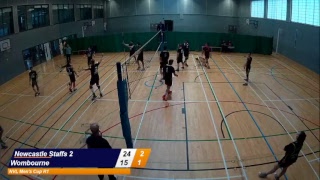 Wombourne VC v Newcastle Staffs 2  Mens NVL Cup 16918 [upl. by Biernat]