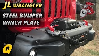 JCR Winch Plate for Jeep Wrangler JL Rubicon Steel Bumper [upl. by Nesila29]