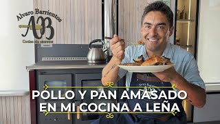 POLLO ASADO Y PAN AMASADO EN COCINA A LEÑA EL RESULTADO ES DELICIOSO Y HERMOSO [upl. by Daus]