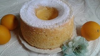 Chiffon cake allaranciaRICETTA PIU MORBIDA AL MONDO [upl. by Ahsinyd]