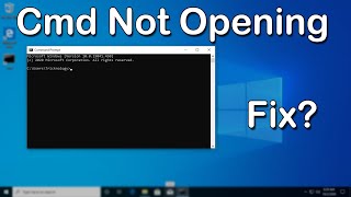 How to Fix Command PromptCMD Not WorkingOpening in Windows 10 [upl. by Itirahc]