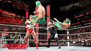 The Lucha Dragons vs Kevin Owens amp Alberto Del Rio Raw June 13 2016 [upl. by Anastassia]