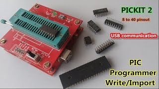 How to write and Import amp Export Programming for PIC Microcontroller with Pickit2 [upl. by Sivla]