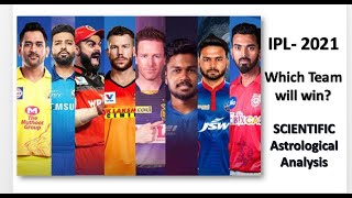 IPL 2021  Scientific Astrologer Predicts the winner [upl. by Siravat847]