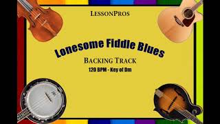 Lonesome Fiddle Blues Bluegrass Backing Track 120 BPM [upl. by Nnalatsyrc]