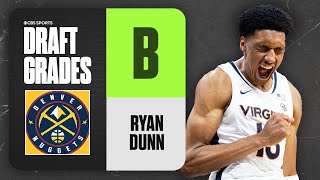 Ryan Dunn Selected No 28 Overall by Denver Nuggets  2024 NBA Draft Grades  CBS Sports [upl. by Kyla]