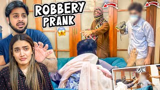 SCARIEST ROBBERY PRANK 😱  Ghar Py Daku Agaye 😰  Iqra amp Bhabhi Rona Lag Gai 😭 [upl. by Ydnam]