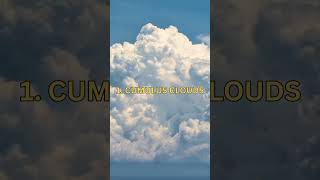 🤯 Kinds Of Clouds shorts facts clouds cirrus cumulus stratus nimbus sky [upl. by Franci]