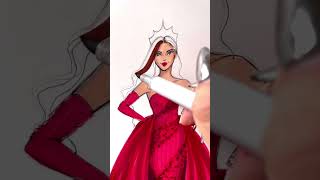 January birthstone Garnet ❤️✨ birthstone garnet fashionillustration asmr oddlysatisfying [upl. by Ardnaxela]