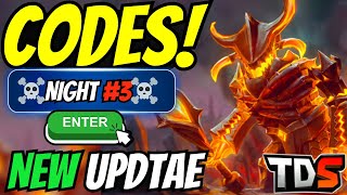 🆕 NEW CODES All Working TOWER DEFENSE Simulator CODES 2024 Roblox  ☠️ New Codes For TDS Roblox [upl. by Attekram]