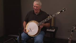 Stelling Crusader Deluxe Gold 5 string banjo GEOFF HOHWALD B0183 [upl. by Hada]