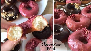 Amerikai Fánk recept 🍩 cukormázzal🍭 BebePiskóta [upl. by Kelbee]