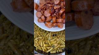 Keto Loaded Green Beans with Bacon Sausage and Garlic shorts [upl. by Edmond593]