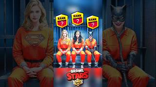 Wonder woman Supergirl amp Catwoman in Jail 🎯spiderman wonderwoman marvel brawlstars supergirl [upl. by Bihas]