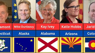 🇺🇲 USA States amp their Governors [upl. by Asenev]