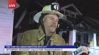 Wyoming residents calling for transparency after fire dept chief departs [upl. by Laamak]