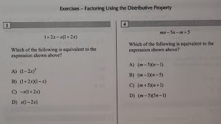 SAT Prep More factoring practice problems [upl. by Yovonnda]