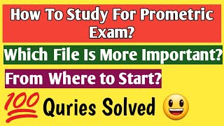 Important File For Prometric Exam  How to Study For Prometric Exam [upl. by Jauch]