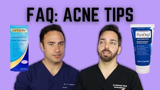 ANSWERING COMMON ACNE QUESTIONS Hormonal Acne Acne Cleansers Purging [upl. by Irianat609]