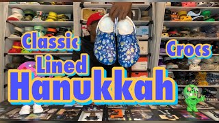 Classic Lined Hanukkah x Crocs Review  on foot [upl. by Willem]